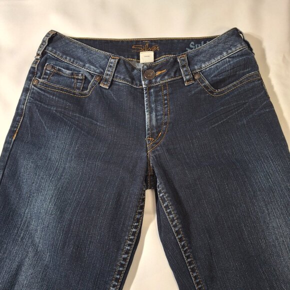 Silver Brand Low Rise Flared Bell Bottom Jeans Size 29/32 (Size 8) Vintage - Picture 5 of 16